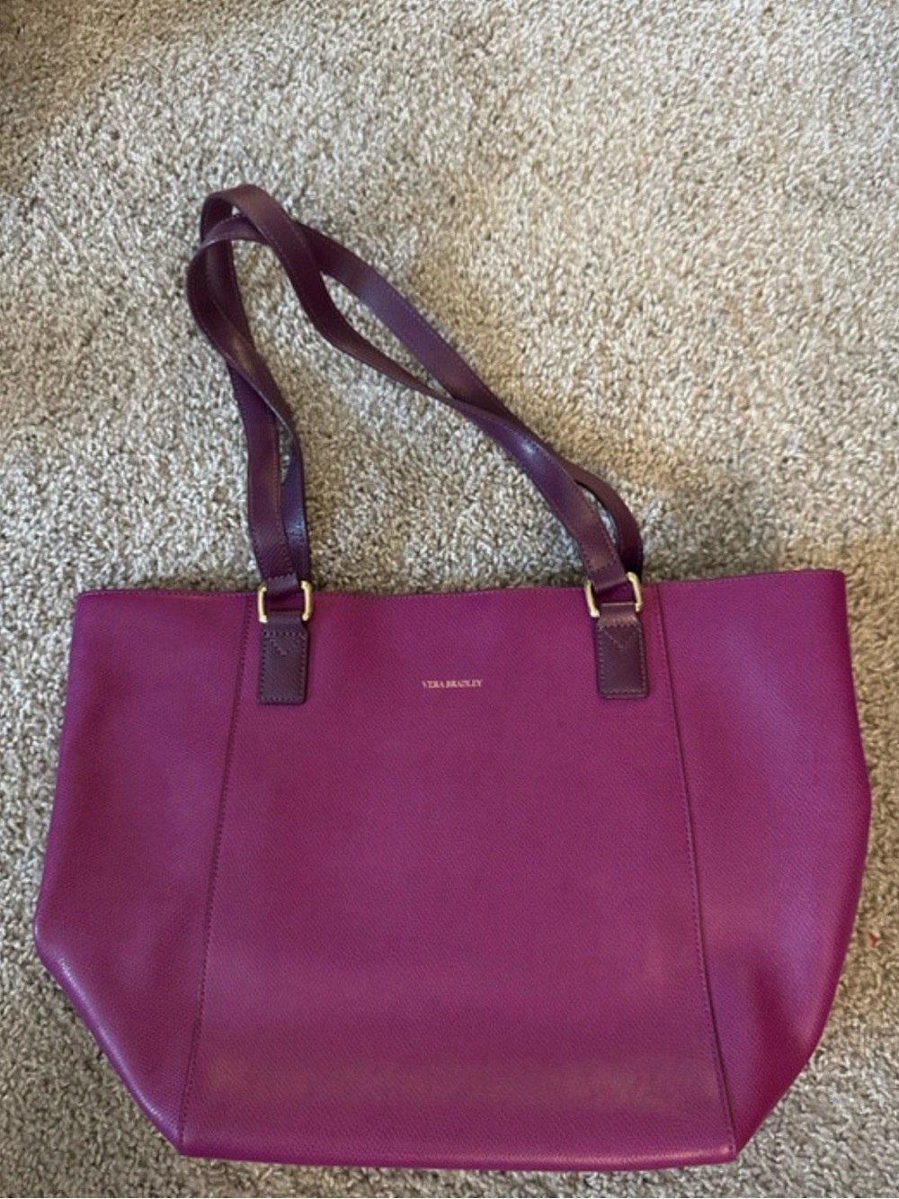 Vera Bradley Leather Plum/Purple Tote